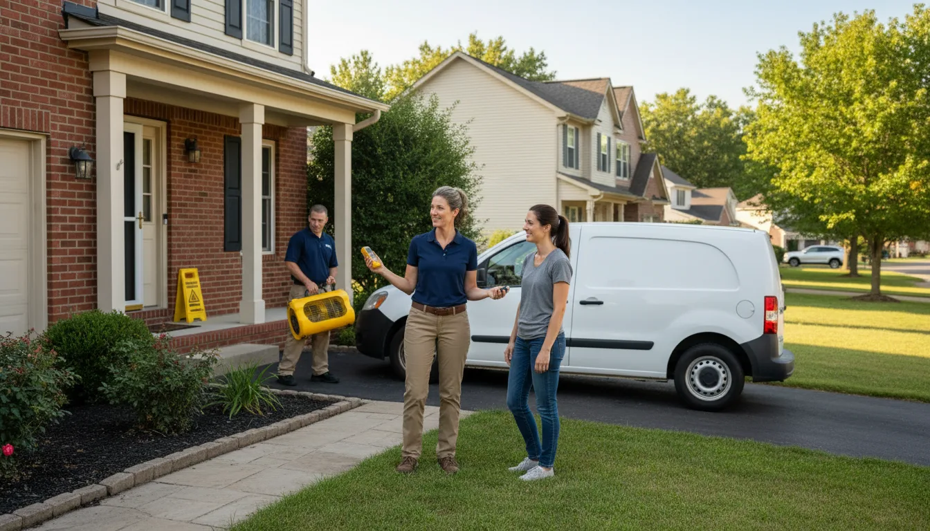 Water restoration image for Water Damage & Restoration Services in South English, IA
